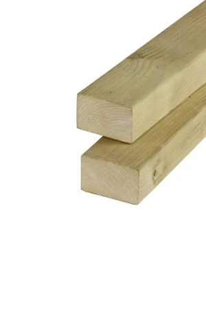 Vuren Regel 4.5 x 7 cm (45 x 70 mm) Geschaafd Groen Geïmpregneerd - Lengte 360 cm Beperkt Aanbod
